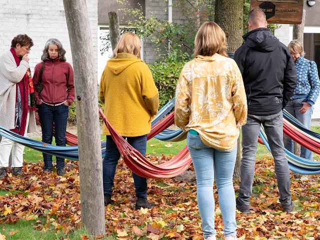 Familieopstelling in de natuur 